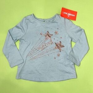 Joe Fresh ‘One in a Million’ Blue Shooting Star Long Sleeve Top